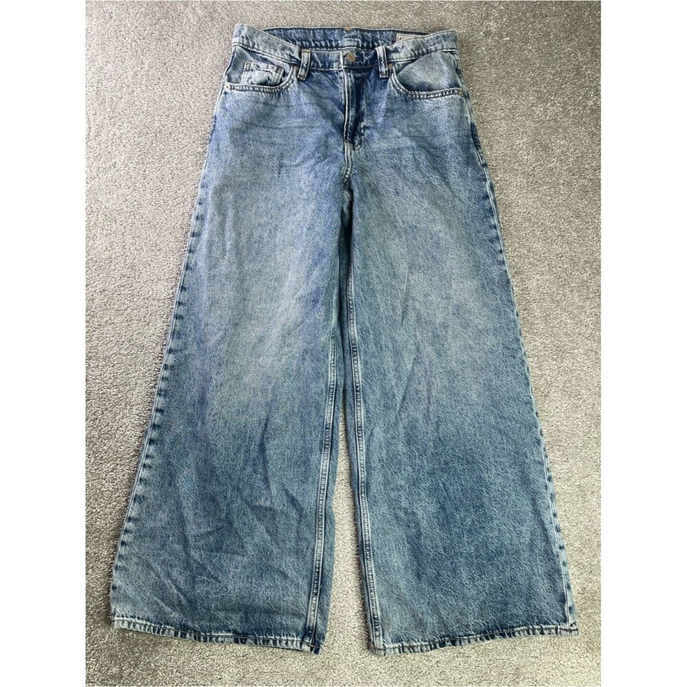 GAP Extra Baggy Low Rise Jeans Women’s 26 Light Wash Wide Leg